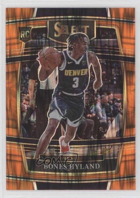 2021 Panini Select Concourse Orange Flash Prizm Bones Hyland #79 Rookie RC 3k6