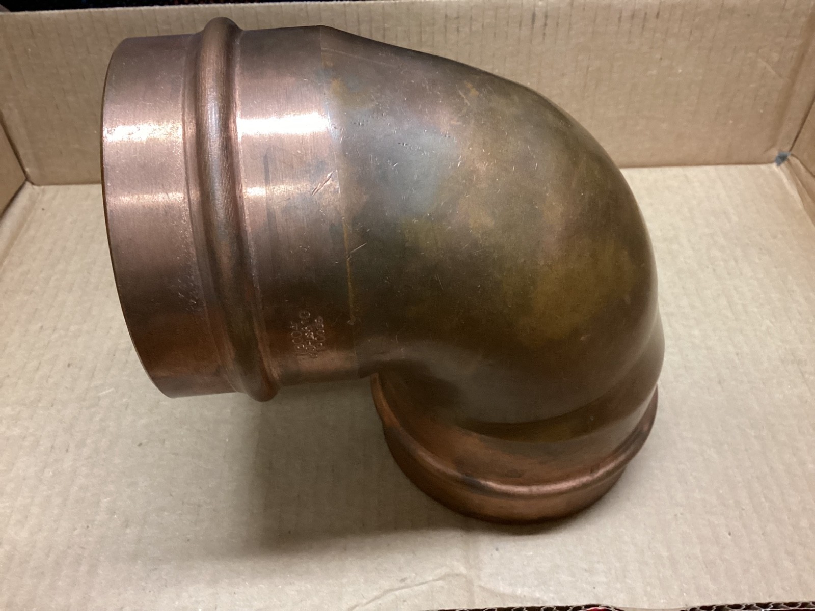 Nibco #607 press 4" PxP copper 90 FREE SHIPPING CONTINENTAL US ONLY
