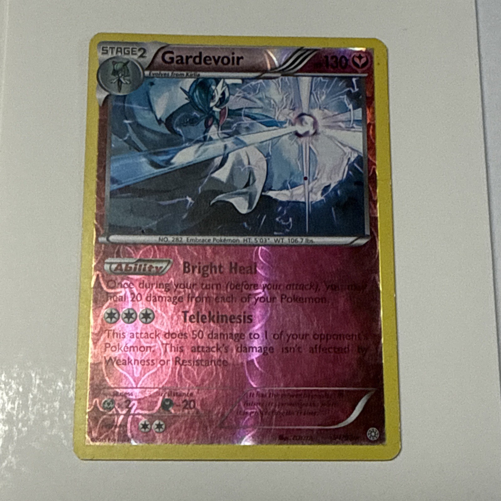 Pokémon Gardevoir 54/98 XY Ancient Origins Reverse Holo Rare, HP (as-is)