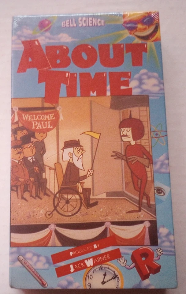 About Time Factory Sealed VHS Rhino Home Video Bell Science Jack Warner Animated - Image 2 of 4