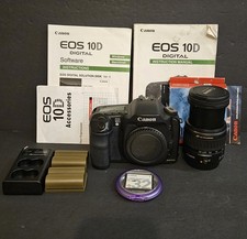 Canon EOS 10D Digital SLR Camera Black W/ Canon Ultrasonic 28-105mm Lens Tested