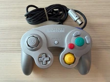 OEM Nintendo GameCube Controller Authentic Tested Tight Stick Clean Silver GC