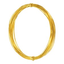 1mm Aluminum Craft Flat Wire33Ft 0.3mm Thickness Armature Wire Yellow