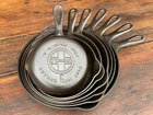 Griswold Cast Iron Matching Large Logo Skillet Set (3-9)