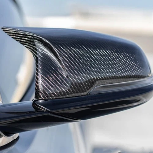FOR 20-24 TOYOTA SUPRA A90 M STYLE CARBON FIBER REPLACEMENT MIRROR COVERS CAPS
