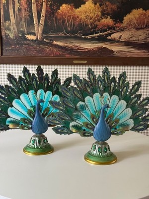 peacock candelabras tea light holder eclectic candle holder 