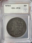1878 S Morgan Silver Dollar ICG VF-20 IDC Verified