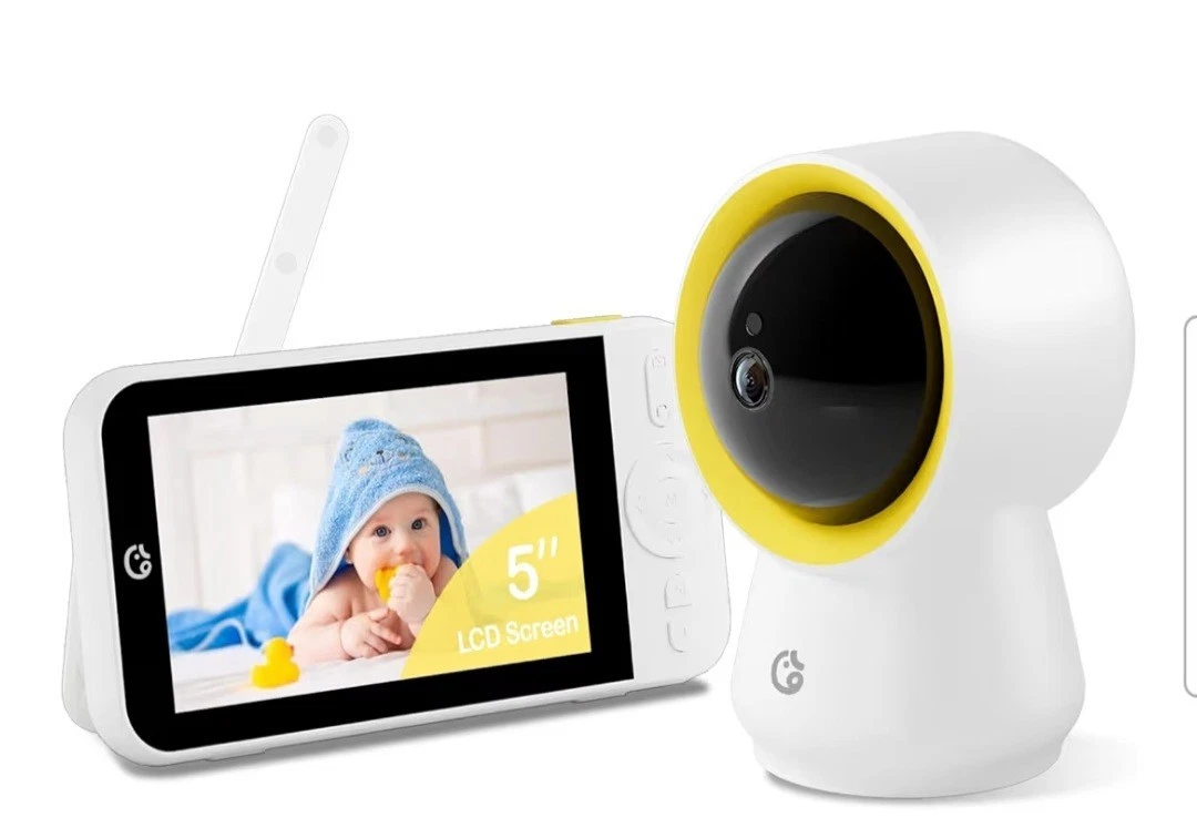 Ellie Baby Monitor No WiFi, Baby Monitor with Camera and Audio, 5" IPS 1080P