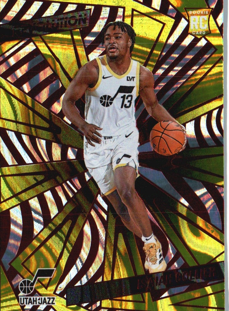 2024-25 Panini Revolution #144 Isaiah Collier Red Swirl