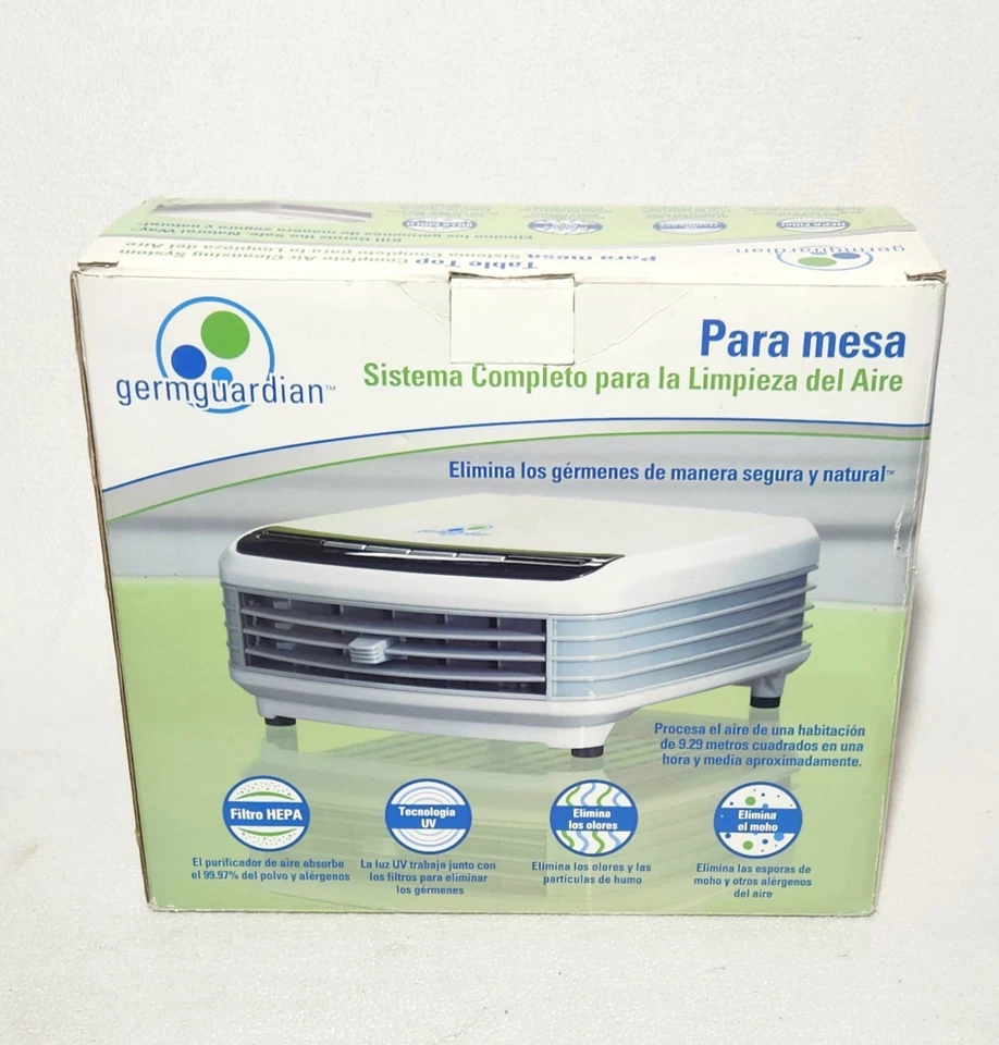 Sistema completo de limpieza de aire de mesa Germguardian HEPA luz UV AC4000 Foto 3 de 4