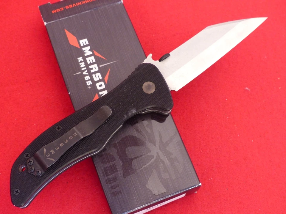 Cuchillo Emerson Knives USA Seax SF Linerlock (Tanto) nuevo en caja Foto 3 de 4