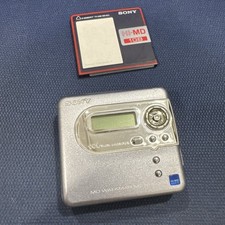 Sony MZ-NH600D Hi-MD Walkman W/ Mini Disc Tested  Working with 1gb MD