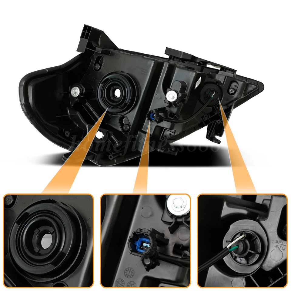 Halogen For Nissan Versa 2007-2012 Headlights Headlamp Replacement Left+Right Foto 3 de 4