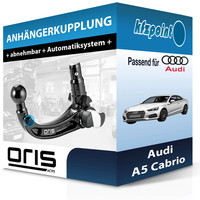 FüR Audi A5 Cabrio 02.2009-01.2017 Oris AnhäNgerkupplung Abnehmbar Ahk
