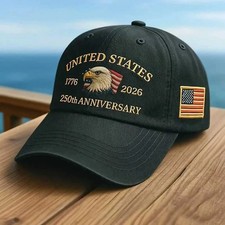 Baseball Cap United States 250th Anniversary Hat Suitable for Multiple Occasion