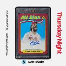 2024 TOPPS BRYCE HARPER 1989 BASEBALL 35TH ANNIVERSARY ALL STAR AUTO RED /10