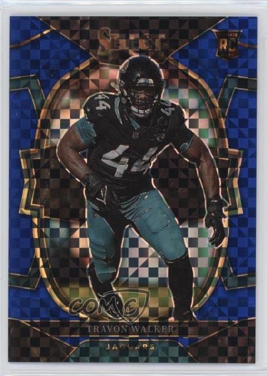 2022 Panini Select Concourse Blue Prizm 162/199 Travon Walker #42 15ej