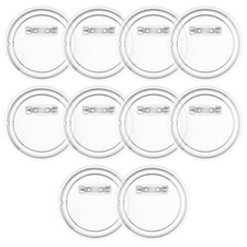 10 PCS Clear Button Pins, 3 Inch Blank Custom Button Pins Acrylic Blank Pin B...