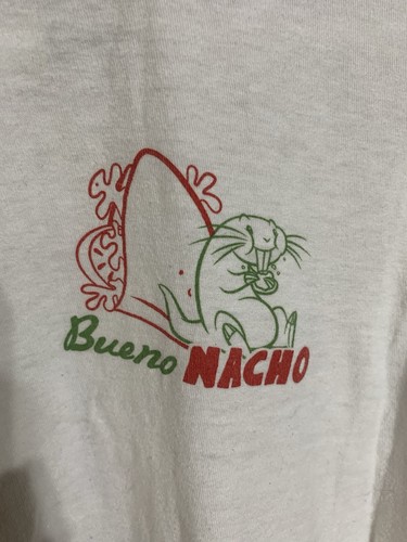 Disney Kim Possible Bueno Nacho Ringer T-Shirt Size Large Red White - Picture 4 of 11
