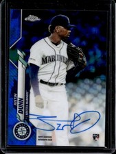 2020 Topps Chrome Sapphire Justin Dunn Auto RC #CSA-JD Mariners Rookie