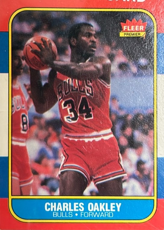 1986 Fleer #81 Charles Oakley