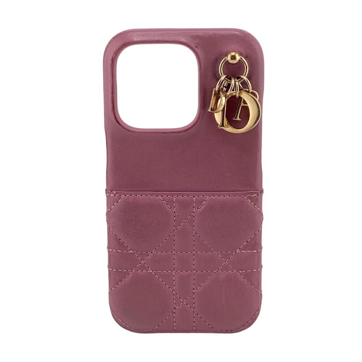 Christian Dior Cannage Lady iPhone 15 Pro Case, iPhone, Pink