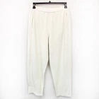 Eileen Fisher Milky White Organic Cotton Pant Pocket Minimalist Quiet Luxury XS