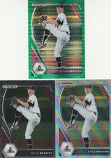 2021 Panini Prizm Draft KYLE BRADISH Base/Silver/Green Pulsar Lot Orioles/NM St.