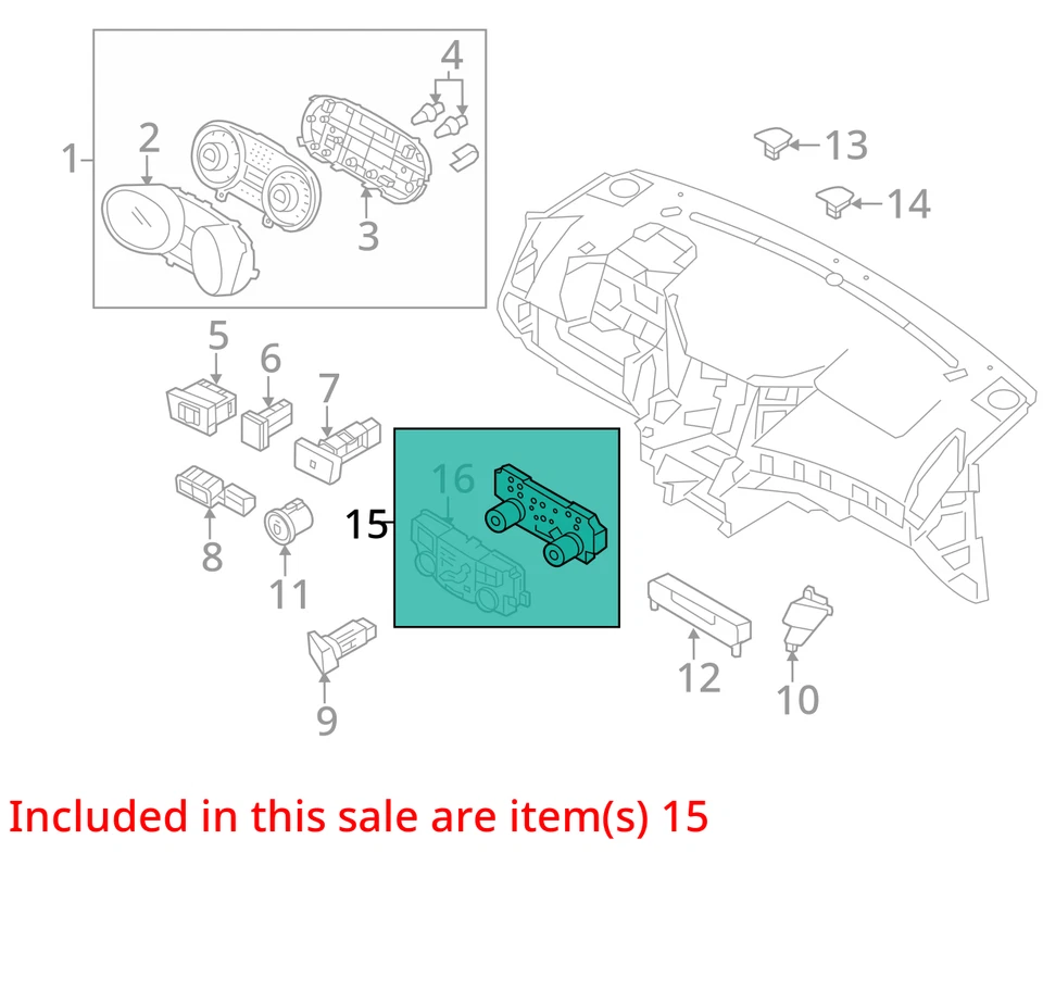 2011-2013 Hyundai Sonata Ac Heater Climate Control Temperature Oem PARZX - Image 3 of 4