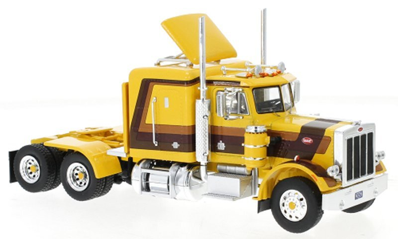 Peterbilt 359 - 1973 - yellow / brown - IXO 1:43