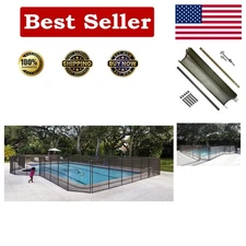 Industrial Strength Pool Fence DIY Kit, 4' High x 12' Long – Child Safety First!