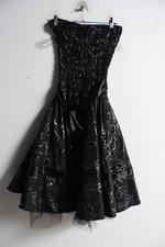 Womens Vintage y2k Strapless Fit Flare Organza Party Dress - Size S/M (m15)