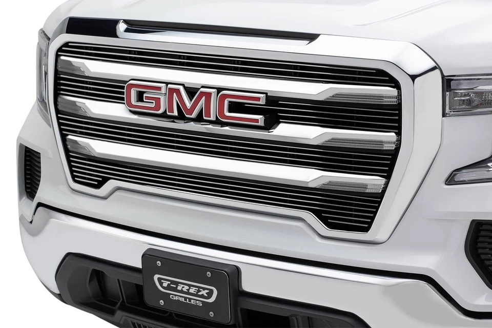 For GMC Sierra 1500 19-22 T-Rex 5-Pc Polished Horizontal Billet Main Grille Foto 4 de 4
