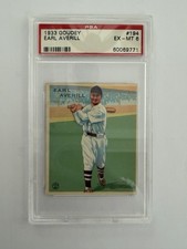 1933 Goudey Earl Averill # 194 PSA 6 (EX-MT)
