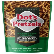 Dot's Pretzels Parmesan Garlic Seasoned Pretzel Twists Snack, 16 oz
