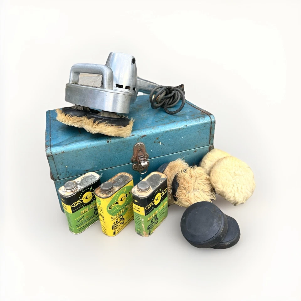 老式 CYCLO 工具型号 5 Pro 双头轨道抛光机! 110伏 — 第 3/4 张图片