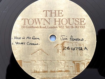 JIM PENFOLD & THE HOLLYWOOD KILLERS 1989 UK RARE ACETATE 12" VINYL DEMO ROCK - Image 1 of 4