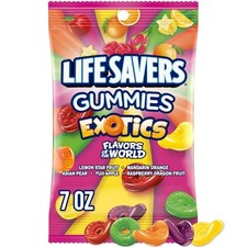 LIFE SAVERS Exotics Gummy Candy 7 oz Bag
