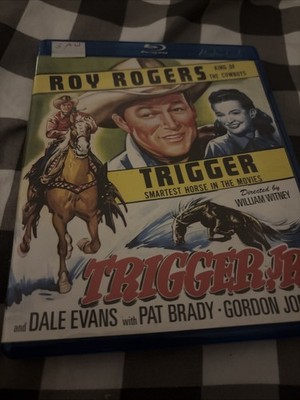 Kino Lorber HD NR Trigger Jr. Blu-ray-Roy Rogers-Dale Evans-xtra features-OOP