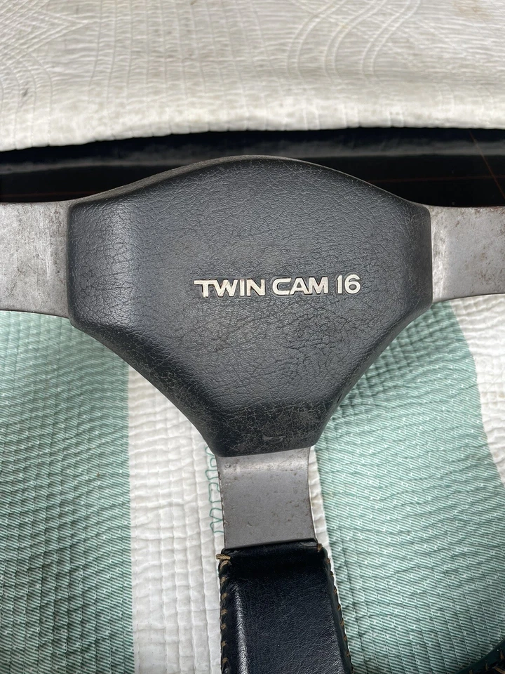 JDM TOYOTA Sprinter Ae86 Twin Cam 16 Leather Steering Wheel !!! - Image 2 of 4