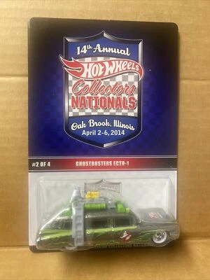 2014 Hot Wheels 14th Nationals Convention Illinois Ghostbusters ECTO-1 #1105 - Image 1 of 3