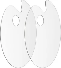 Tamaki Acrylic Paint Palette Pallet Clear Tray Palette, 2 Pack 