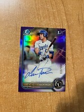 2022 Bowman - Luca Tresh - Purple Refractor On Card Auto #'d /250 ROYALS
