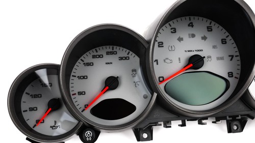 For Porsche Carrera 911, 997 Grey - Speedometer gauges from MPH to km/h Gauges - Picture 8 of 10