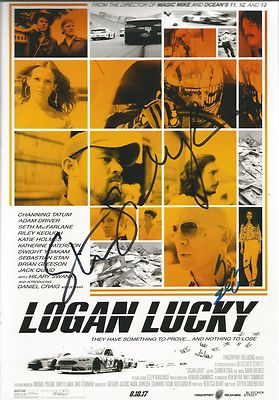 Steven Soderbergh/Brian Gleeson signiertes Logan Lucky 12x8 Foto 