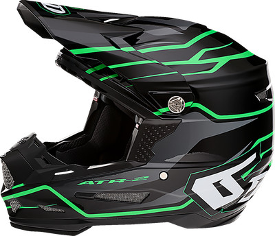 6D HELMETS HLMT ATR2 PHASE BK-GN 2X 12-2849