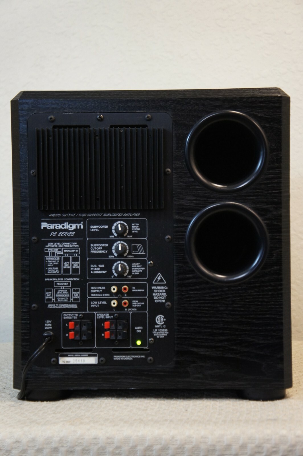 paradigm dsp 3200 for sale