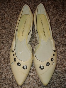 cream colored flats