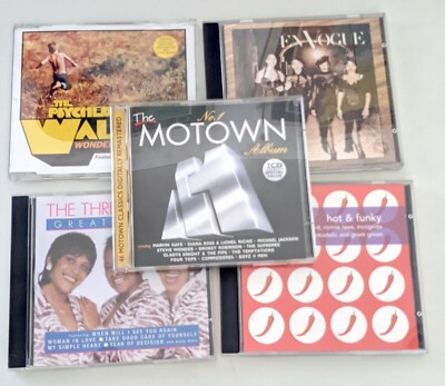 5 CDs-Dance/Soul Motown-En Vogue-Three Degrees-Hot and Funky-Psychedelic Waltons