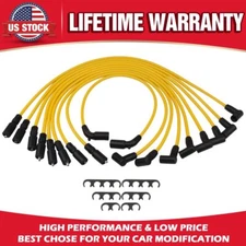 Performance Silicone Spark Plug Wires Set Compatible For Chevy SBC Small Block